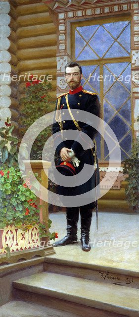 Tsar Nicholas II of Russia, 1896.  Artist: Il'ya Repin