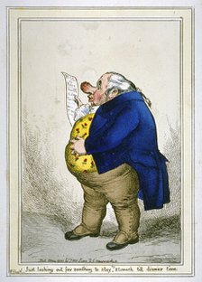 'Just looking out for somthing [sic] to stay my stomach till dinner time', 1830. Artist: William Heath