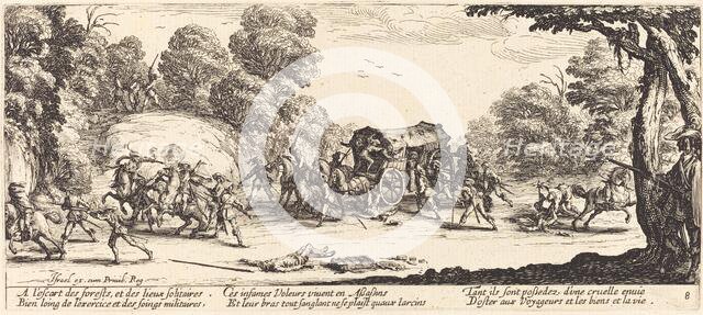 Attack on a Coach, c. 1633. Creator: Jacques Callot.