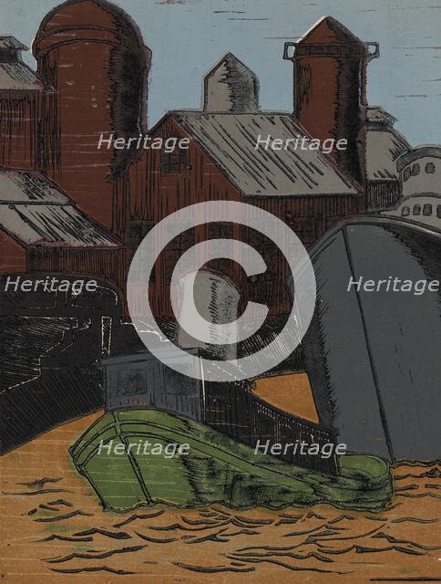 Tugboat, ca.1935 - 1943. Creator: Fred Carlo.