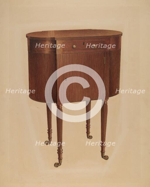 Sewing Table, 1939. Creator: Isidore Sovensky.