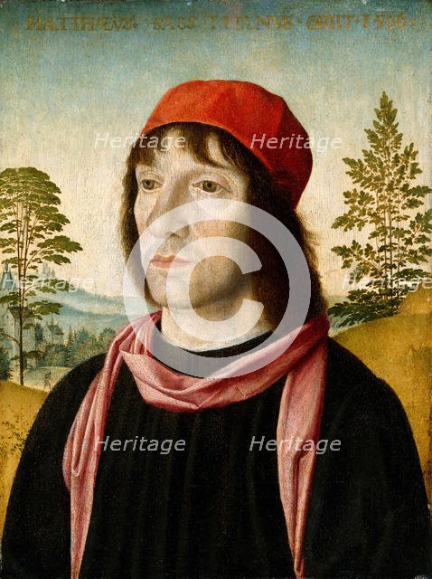 Portrait of a Man, shortly after 1497. Creator: Fra Bartolomeo.