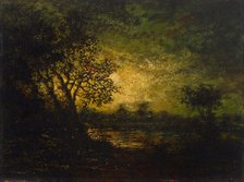 Moonlight, about 1883-1893. Creator: Ralph Blakelock.