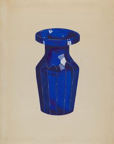 Cobalt Vase, c. 1936. Creator: Dorothy Posten.