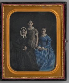 Untitled (Portrait of Three Women), 1860. Creator: R. Emmert Churchill.