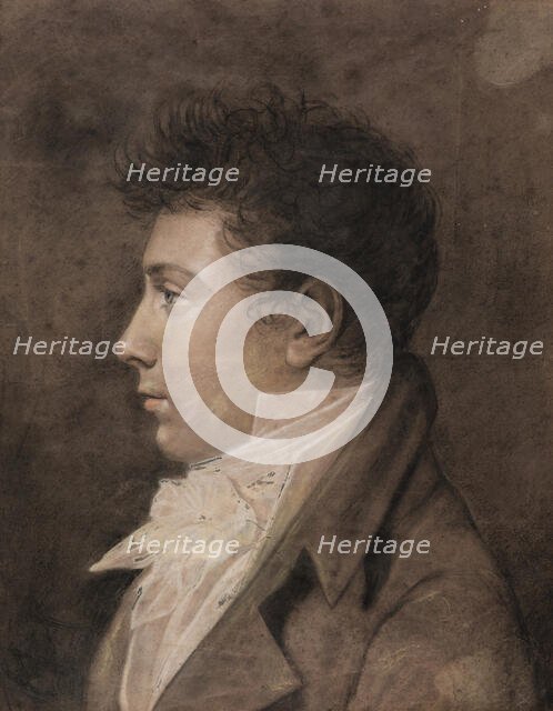 Profile of a Man, 19th century. Creator: Anon.