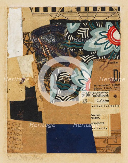 Merzbild , 1926-1928. Creator: Schwitters, Kurt (1887-1948).