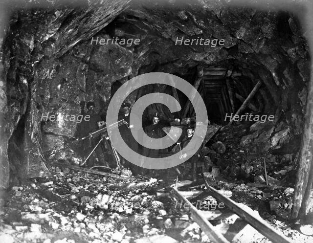 Boring in the Tunnel, 1900-1904. Creator: Unknown.