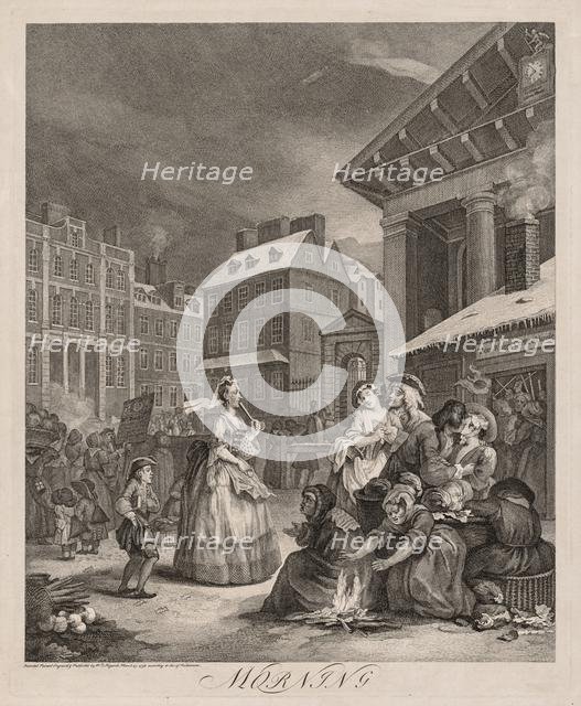 The Four Times of Day, 1738. Creator: William Hogarth (British, 1697-1764).