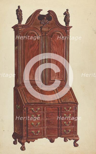 Cabinet-Top Desk, c. 1953. Creator: Francis Borelli.