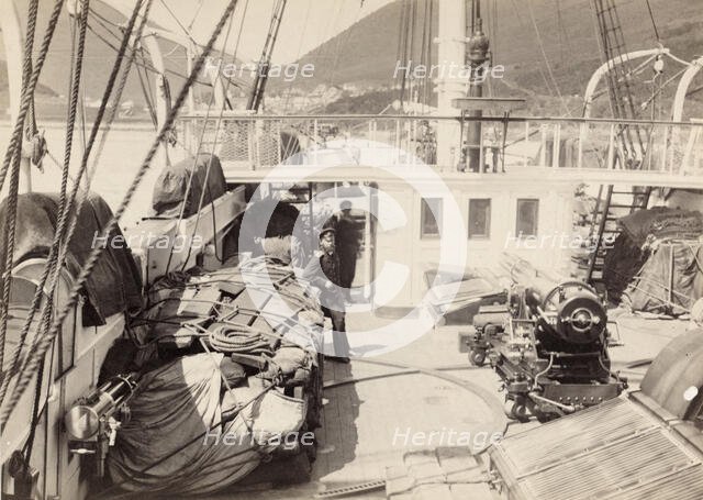 The Right Side of the Quarterdeck with Cargo for the Anadyr Expedition, 1889. Creator: Unknown.