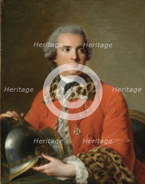 Portrait of Jean-Victor de Rochechouart de Mortemart (1712-1771), 1756. Artist: Nattier, Jean-Marc (1685-1766)