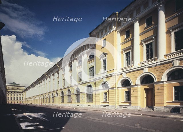 Architect Rossi Street in Saint Petersburg, 1828-1832. Artist: Rossi, Carlo (1775-1849)