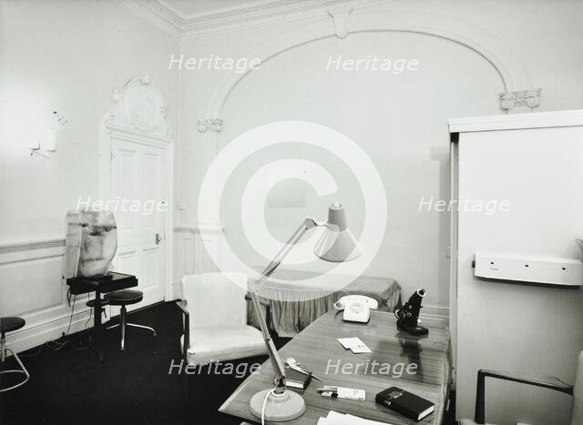 144 Harley Street, Westminster LB, London: first floor rear room, 1974. Creator: Unknown.