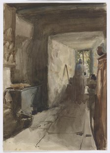 The Kitchen, 1858. Creator: James Abbott McNeill Whistler.