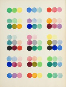 Coloured Plate representing sections at right angles with the secondary cross axes, 1868. Creator: William Benson.