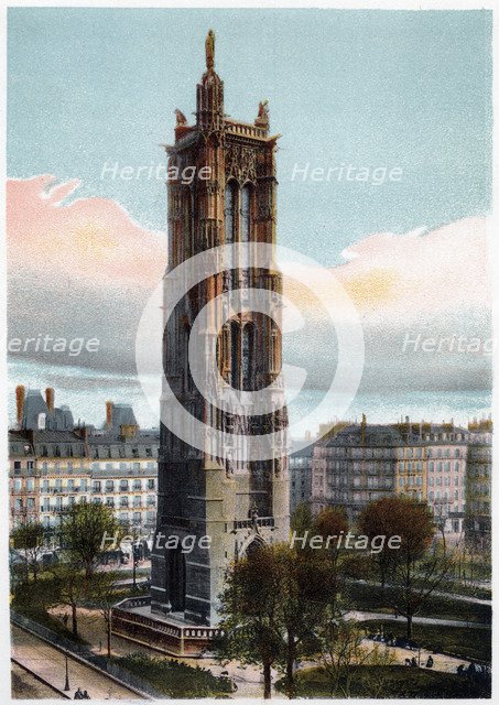 Saint-Jacques Tower, Paris, c1900. Artist: Unknown