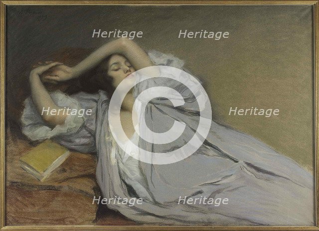 Femme étendue sur un divan, 1899.