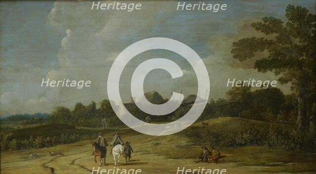 Landscape with Riders on a Sandy Road, 1623-1669. Creator: Pieter Jansz Post.