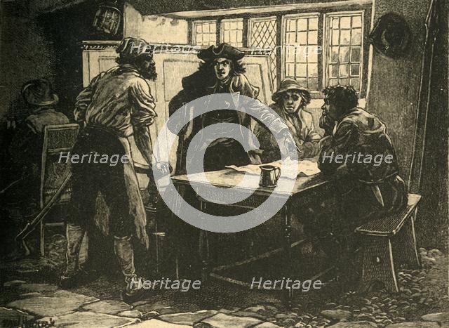The "Nottingham Captain" and agitators at the White Horse Inn, Pentrich, Derbyshire, 1817 (c1890). Creator: Unknown.