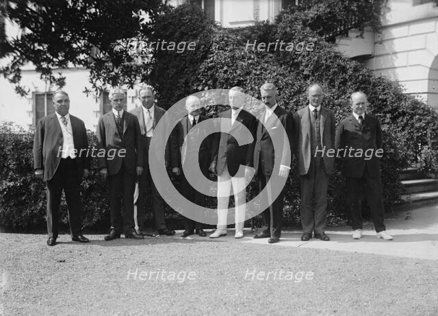 Progressives Leaders Call On Wilson: Judge Albert R. Nortoni, St. Louis; J. A. Hopkins, New..., 1916 Creator: Harris & Ewing.