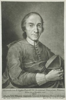 Portrait of Angelo Ruopelli, c1750. Creator: Francesco Zucchi.