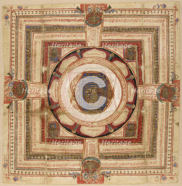 A Yantra of Mahavira, between 1425 and 1450. Creator: Unknown.