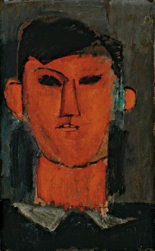 Portrait of Pablo Picasso, c. 1915. Creator: Modigliani, Amedeo (1884-1920).