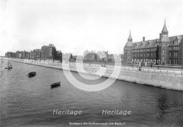 The North Promenade, Southport, Lancashire, 1890-1910. Artist: Unknown