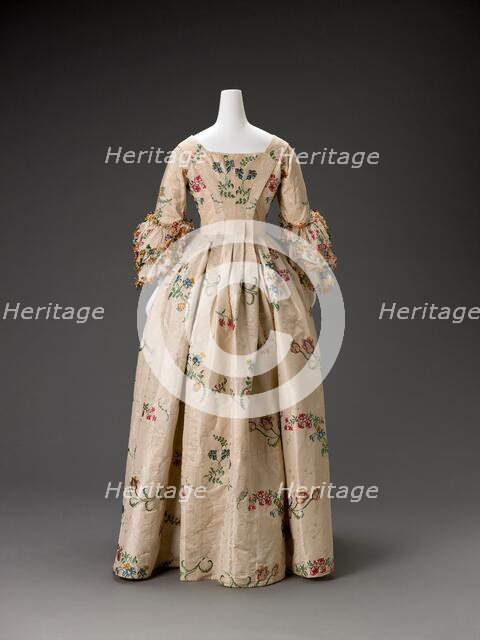 Dress, about 1750. Creator: Unknown.