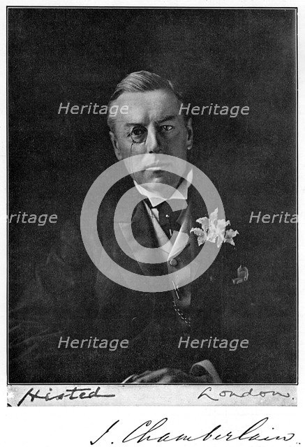 Joseph Chamberlain (1836-1914), British businessman, politician and statesman, 1905.Artist: Histed