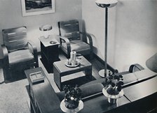 'A section of the living-room', 1936. Artist: Unknown.