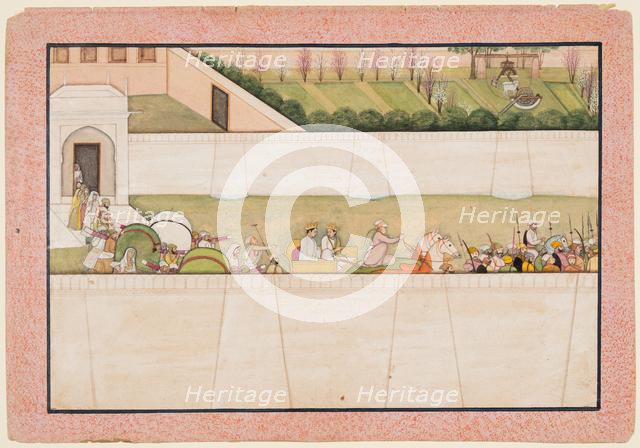 Rama’s Brothers Bharata and Shatrughna set out from Ayodhya to find Rama and Lakshmana..., 1775-80. Creator: Unknown.