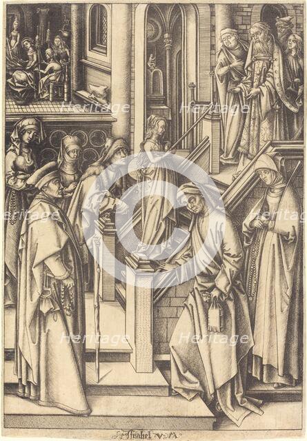 The Presentation of the Virgin, c. 1490/1500. Creator: Israhel van Meckenem.