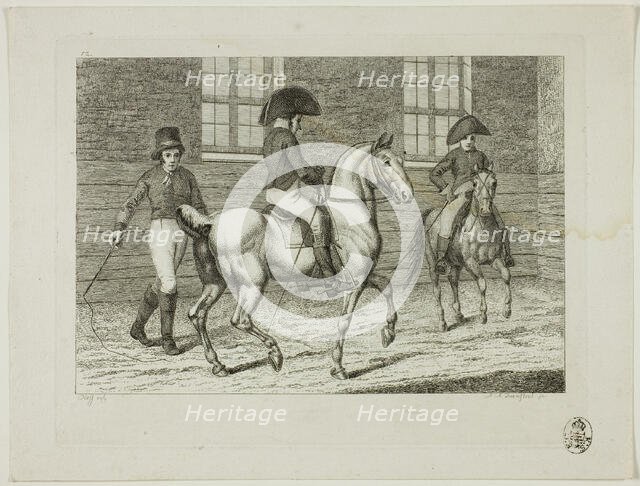 Riding School and Horses, 1806. Creator: Johann Adolph Darnstedt.
