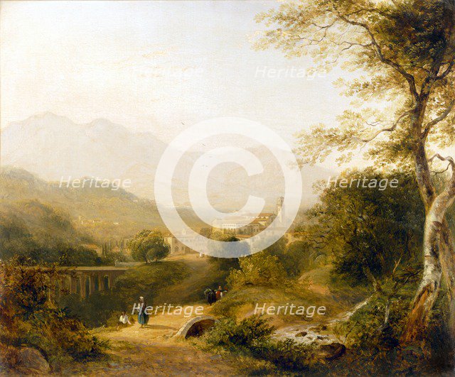 Italian Landscape, 1839. Creator: Joseph William Allen (1803-52).