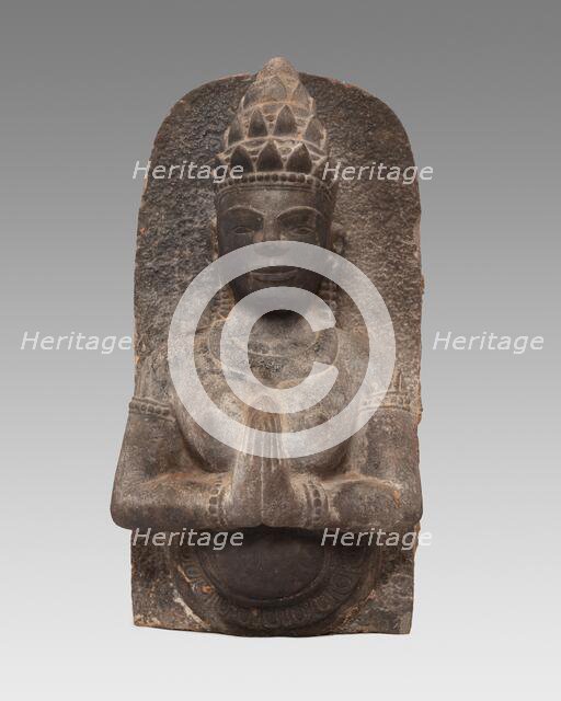 Celestial Beauty (Apsara) in Adoration, Champa period, about 1100. Creator: Unknown.