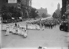 Preparedness Parade - Units of Women in Parade, 1916. Creator: Harris & Ewing.
