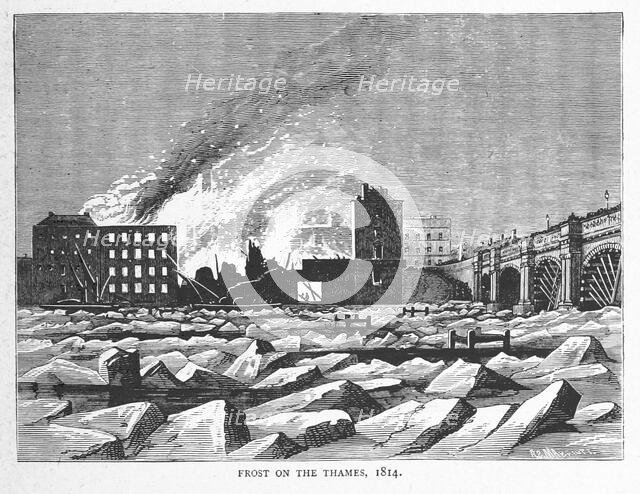 Frost on the Thames, 1814, (1897).  Creator: Unknown.