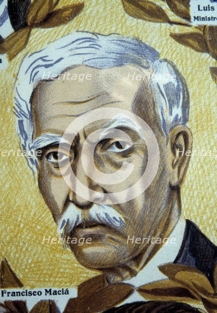 Francesc Maciá (1859-1933), Catalan politician and president of the Generalitat of Catalonia, det…