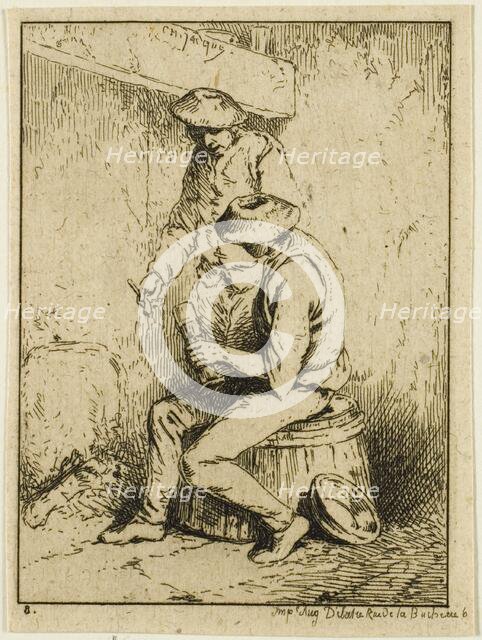 Drinkers, n.d. Creator: Charles Emile Jacque.