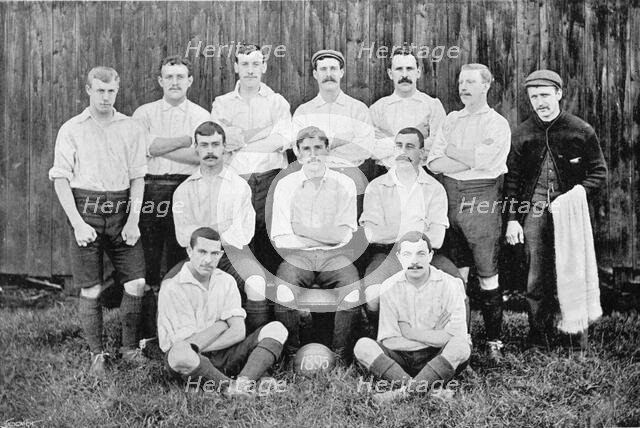 Group portrait of Preston North End football team, 1896. Creator: Symmons & Thiele.