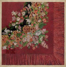 Table Cover (Chenille), c. 1936. Creator: Albert Eyth.