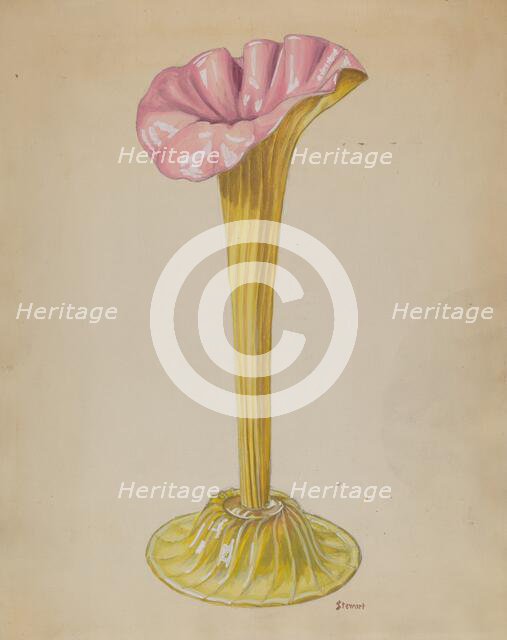 Vase, c. 1936. Creator: Robert Stewart.