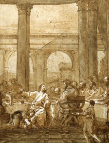 'Feast in the House of Simon', 18th/early 19th century. Artist: Giovanni Domenico Tiepolo