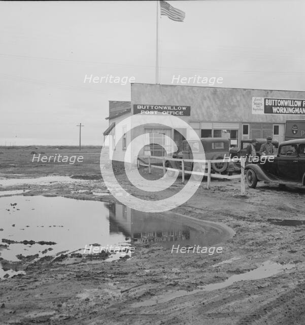 New large-scale cotton farming district, Buttonwillow, California , 1939. Creator: Dorothea Lange.
