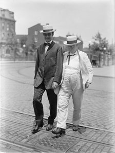 William O'Connell Bradley, Governor of Kentucky, Right, with Sen. N. Bryan, 1913. Creator: Harris & Ewing.