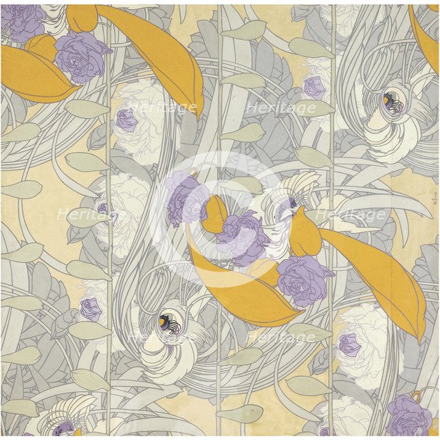 Dessin de fleurs, 1890s.