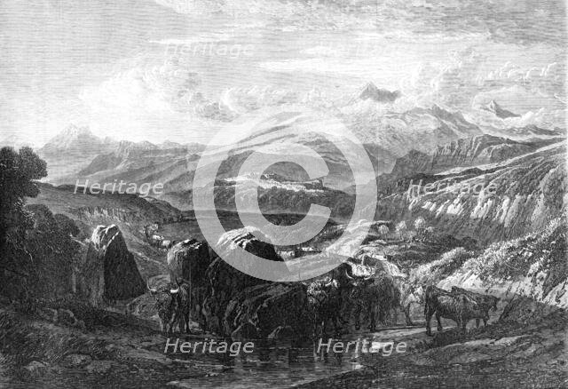 "Morning-View in the Highlands of Braemar", by W.L. Leitch,...winter exhibition..., 1868.  Creator: Mason Jackson.