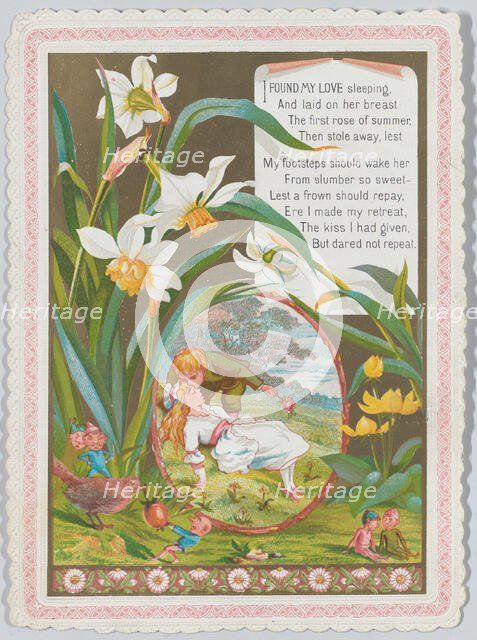 Valentine, 1874. Creator: Catherine Greenaway.